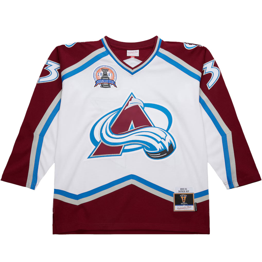Men's Patrick Roy Colorado Avalanche White 2000-01 Power Play Jersey - Pro Jersey Sports