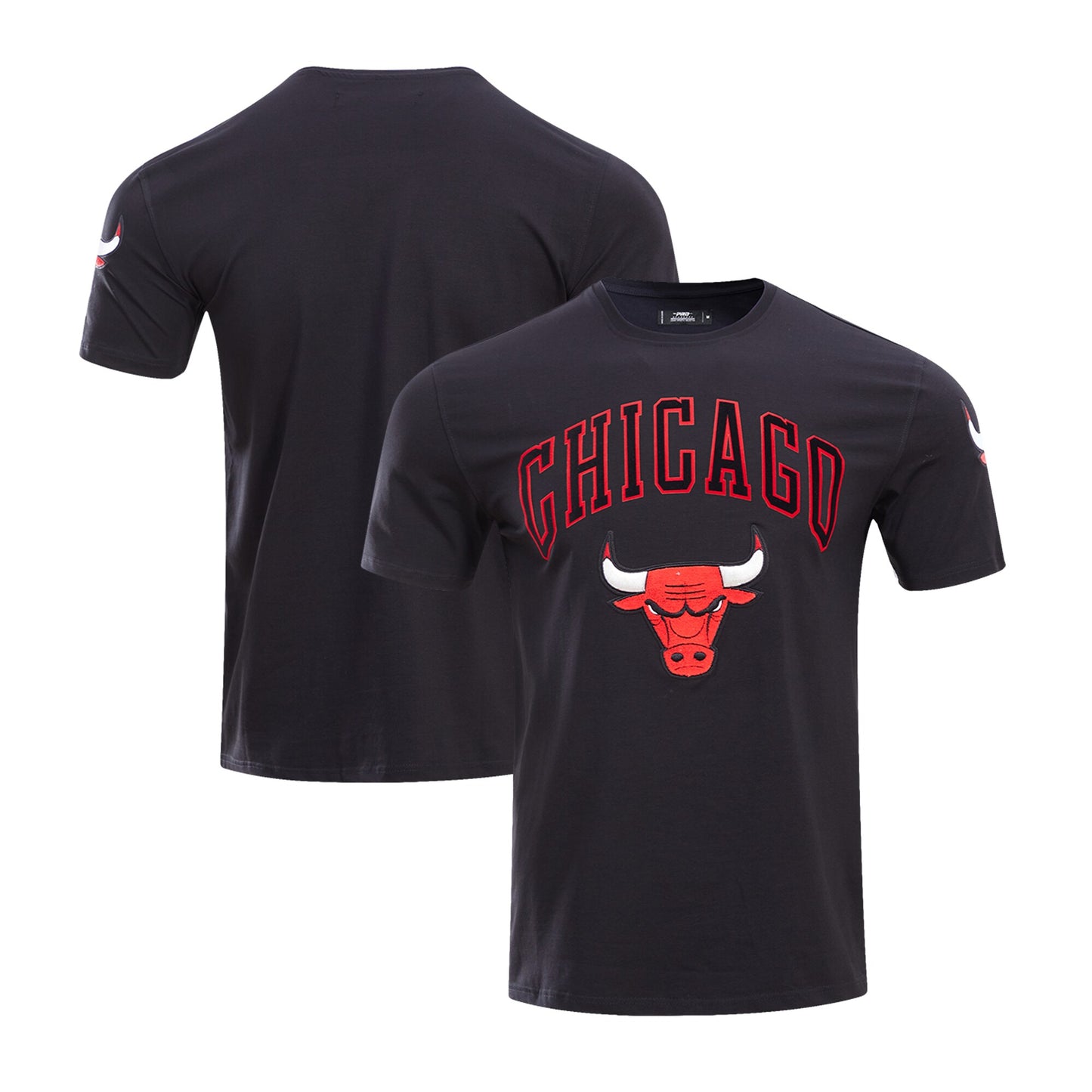 Men's Chicago Bulls Pro Standard Black Classic Bristle Slim-Fit T-Shirt