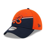 Men's Chicago Bears Historical Logo New Era Orange/Navy 2023 Sideline 39THIRTY Flex Hat - Pro Jersey Sports