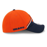 Men's Chicago Bears Historical Logo New Era Orange/Navy 2023 Sideline 39THIRTY Flex Hat - Pro Jersey Sports