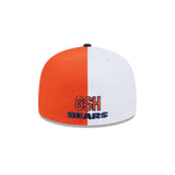 Chicago Bears 2023 Sideline Primary Logo Navy/Orange/White New Era 59FIFTY Fitted Hat - Pro Jersey Sports