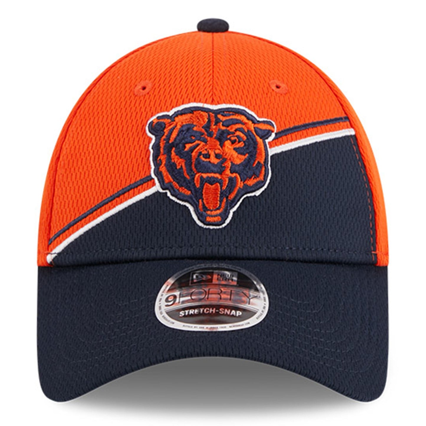 Men's Chicago Bears New Era Orange/Navy 2023 NFL 9FORTY Adjustable Hat