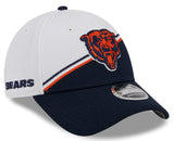 Men's Chicago Bears New Era White/Navy 2023 NFL Alternate Logo 9FORTY Adjustable Hat - Pro Jersey Sports