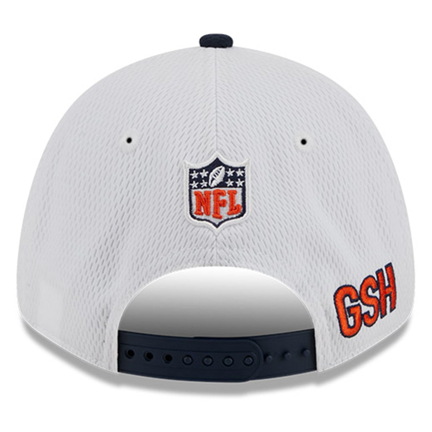 Men's Chicago Bears New Era White/Navy 2023 NFL Alternate Logo 9FORTY Adjustable Hat