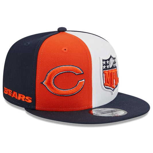 Men's Chicago Bears New Era Secondary Logo Team Color 2023 NFL Sideline 9FIFTY Snapback Adjustable Hat