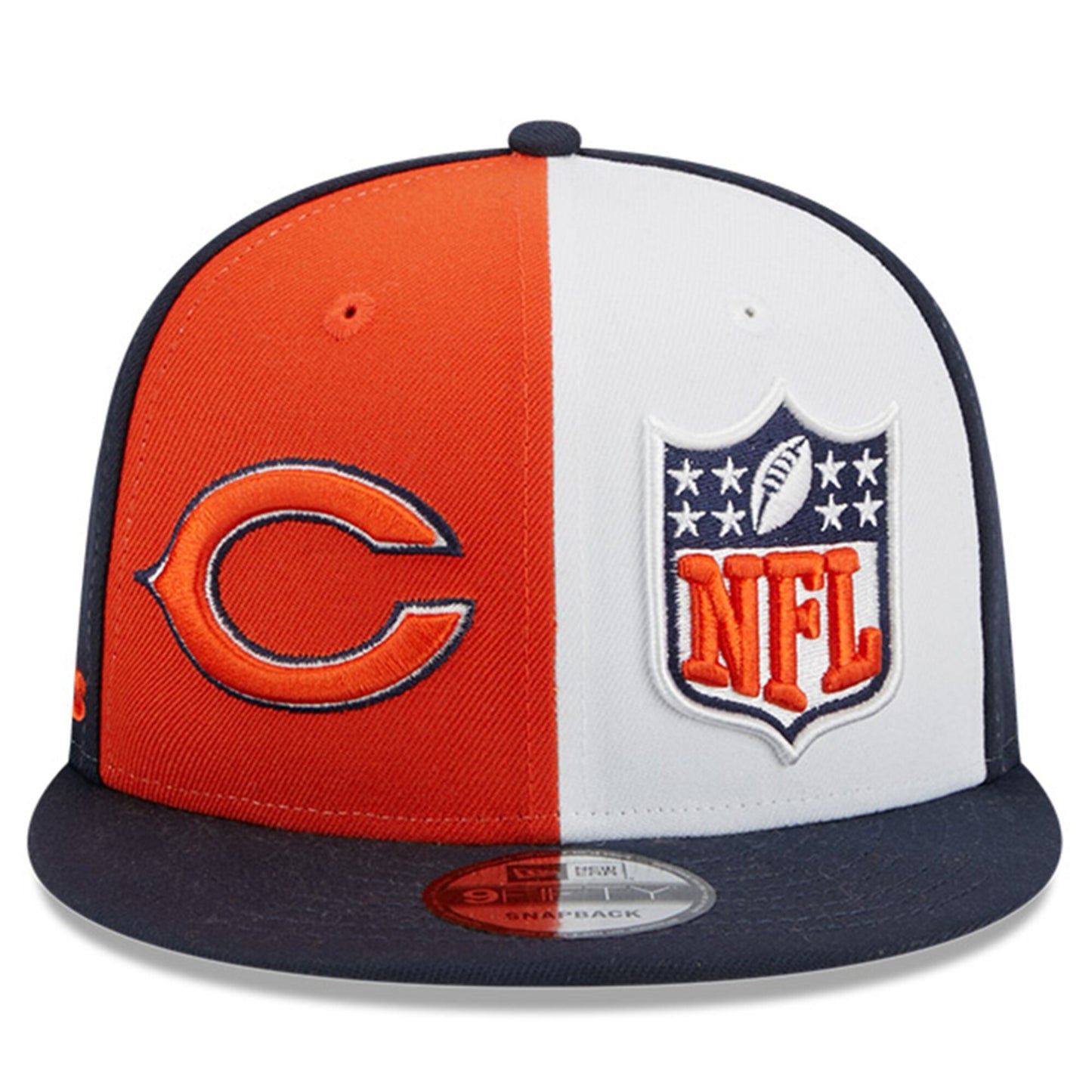 Men's Chicago Bears New Era Secondary Logo Team Color 2023 NFL Sideline 9FIFTY Snapback Adjustable Hat