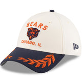 Men's Chicago Bears New Era 2025 NFL Draft Chrome 39THIRTY Flex Fit Hat - Pro Jersey Sports