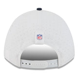Men's Chicago Bears New Era White/Navy 2025 NFL Training Camp 9FORTY M-Crown Adjustable A-Frame Hat - Pro Jersey Sports