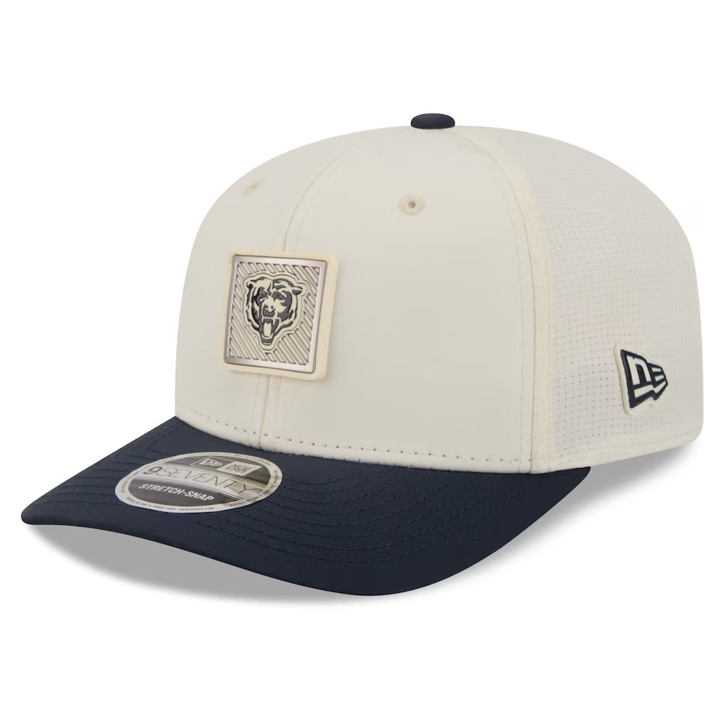 Men's Chicago Bears New Era Ivory 2026 NFL Training Camp Primary Logo 9SEVENTY Adjustable Hat