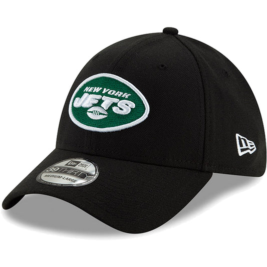 Men's New York Jets New Era Black Team Classic 39THIRTY Flex Hat