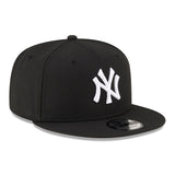 New York Yankees New Era Black Chain Stitch 9FIFTY Snapback Adjustable Hat - Pro Jersey Sports