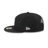 New York Yankees New Era Black Chain Stitch 9FIFTY Snapback Adjustable Hat - Pro Jersey Sports