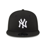 New York Yankees New Era Black Chain Stitch 9FIFTY Snapback Adjustable Hat - Pro Jersey Sports