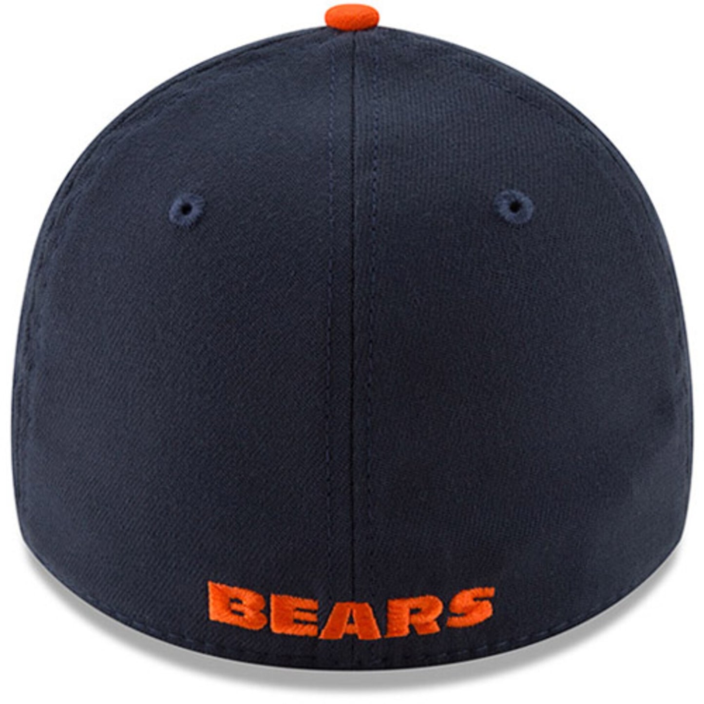 Men's New Era Navy/Orange Chicago Bears Team Classic Two-Tone 39THIRTY Flex Hat