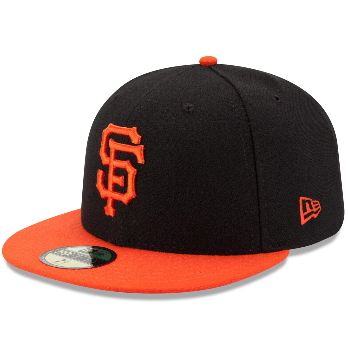 Men's San Francisco Giants New Era Black/Orange Alternate Game Authentic Collection On-Field 59FIFTY Fitted Hat