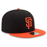 Men's San Francisco Giants New Era Black/Orange Alternate Game Authentic Collection On-Field 59FIFTY Fitted Hat - Pro Jersey Sports