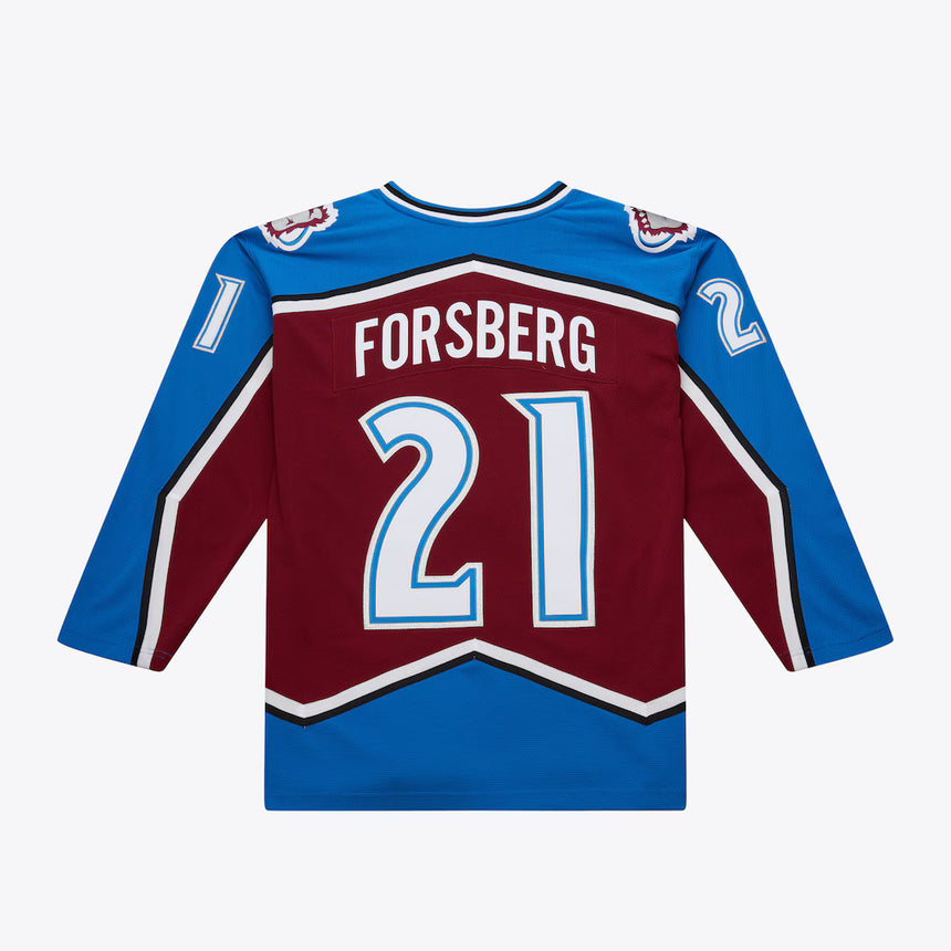 Men's Peter Forsberg Colorado Avalanche 1995-96 Burgundy Power Play Player Jersey - Pro Jersey Sports