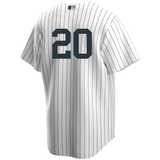 Men's Nike Jorge Posada #20 White New York Yankees Home Official Replica Player Jersey - Pro Jersey Sports