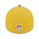 Men's Minnesota Vikings Primary Logo New Era Yellow/Purple 2023 Sideline 39THIRTY Flex Hat - Pro Jersey Sports