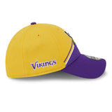 Men's Minnesota Vikings Primary Logo New Era Yellow/Purple 2023 Sideline 39THIRTY Flex Hat - Pro Jersey Sports
