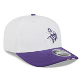 Men's Minnesota Vikings New Era White/Purple 2025 NFL Training Camp 9SEVENTY Adjustable Hat - Pro Jersey Sports