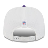 Men's Minnesota Vikings New Era White/Purple 2025 NFL Training Camp 9SEVENTY Adjustable Hat - Pro Jersey Sports