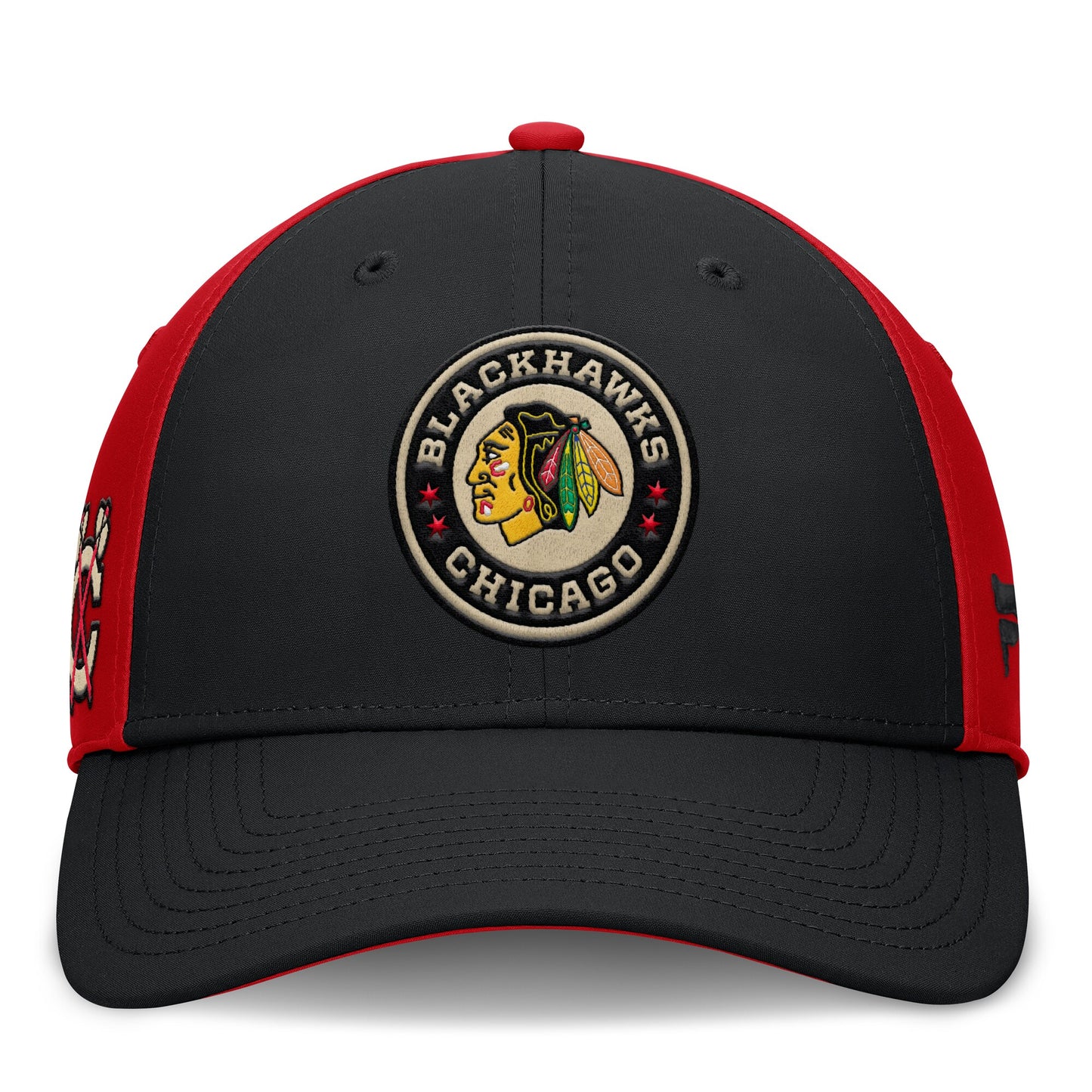 Chicago Blackhawks Fanatics 2025 NHL Winter Classic Flex Hat - Black/Red