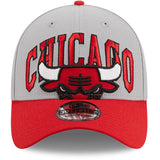 Men's Chicago Bulls New Era Gray/Red Tip-Off Two-Tone 39THIRTY Flex Hat - Pro Jersey Sports