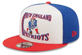 New England Patriots Historic Logo Retro Sport 3 Tone New Era 9FIFTY Snapback Hat - Pro Jersey Sports
