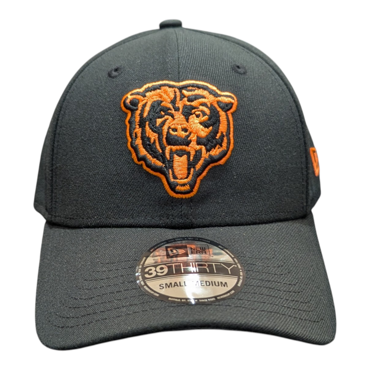 Chicago Bears New Era Black Neon Primary 39THIRTY Flex Hat - Pro Jersey Sports