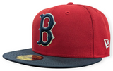 Boston Red Sox Cooperstown Collection 1975 New Era Classics 2 Tone Scarlet/Red 59FIFTY Fitted Hat - Pro Jersey Sports