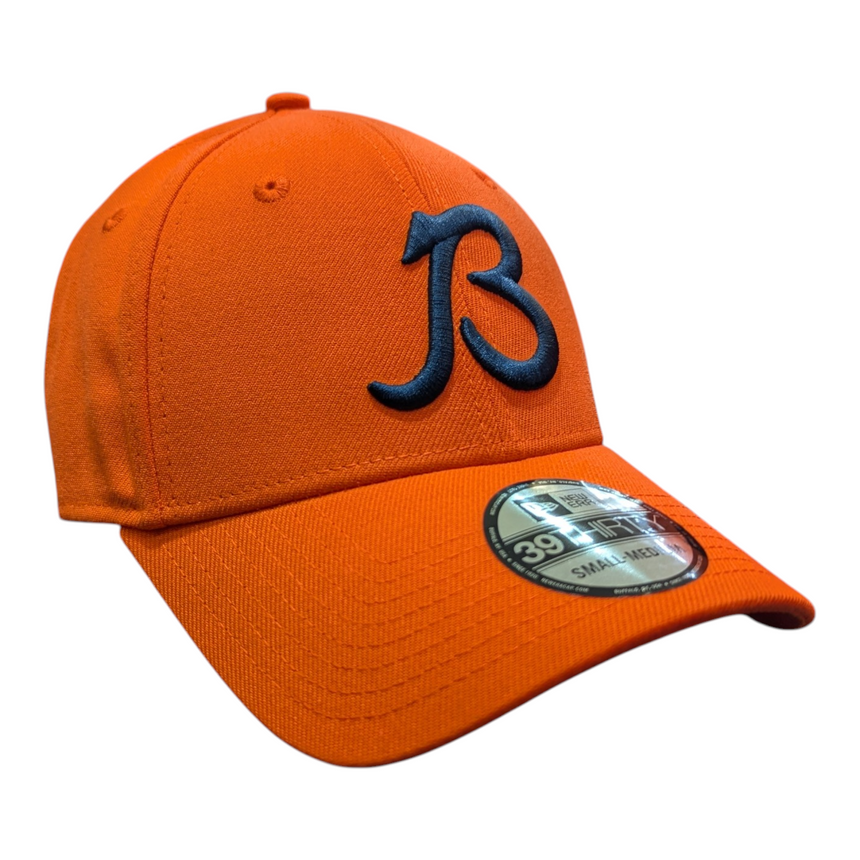 Chicago Bears New Era Orange B Gridiron 39THIRTY Flex Hat - Pro Jersey Sports