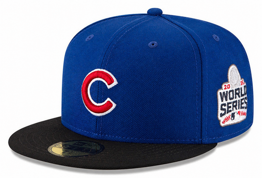 Chicago Cubs New Era 2016 World Series Wool 2 Tone Royal/Black 59FIFTY Fitted Hat