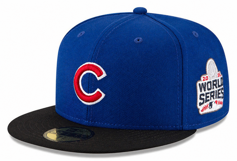 Chicago Cubs New Era 2016 World Series Wool 2 Tone Royal/Black 59FIFTY Fitted Hat