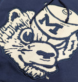 Men's Michigan Wolverines Mitchell & Ness Navy Playoff Win Lightweight Fleece Hoodie - Pro Jersey Sports