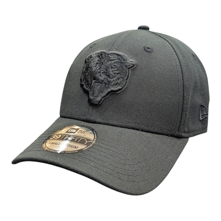 Chicago Bears New Era Black Tonal 39THIRTY Flex Hat - Pro Jersey Sports