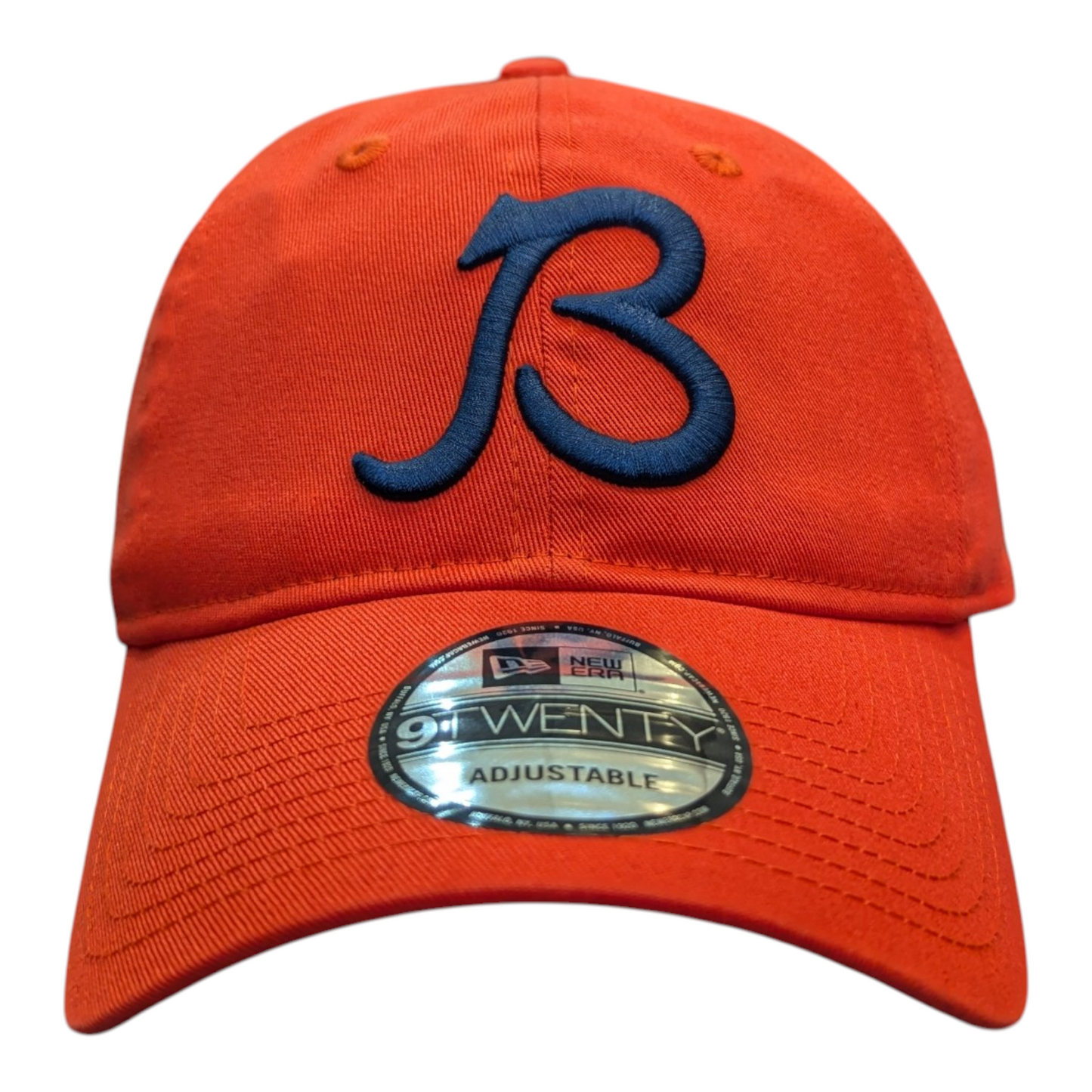 Chicago Bears New Era Orange B Gridiron 9TWENTY Adjustable Hat - Pro Jersey Sports