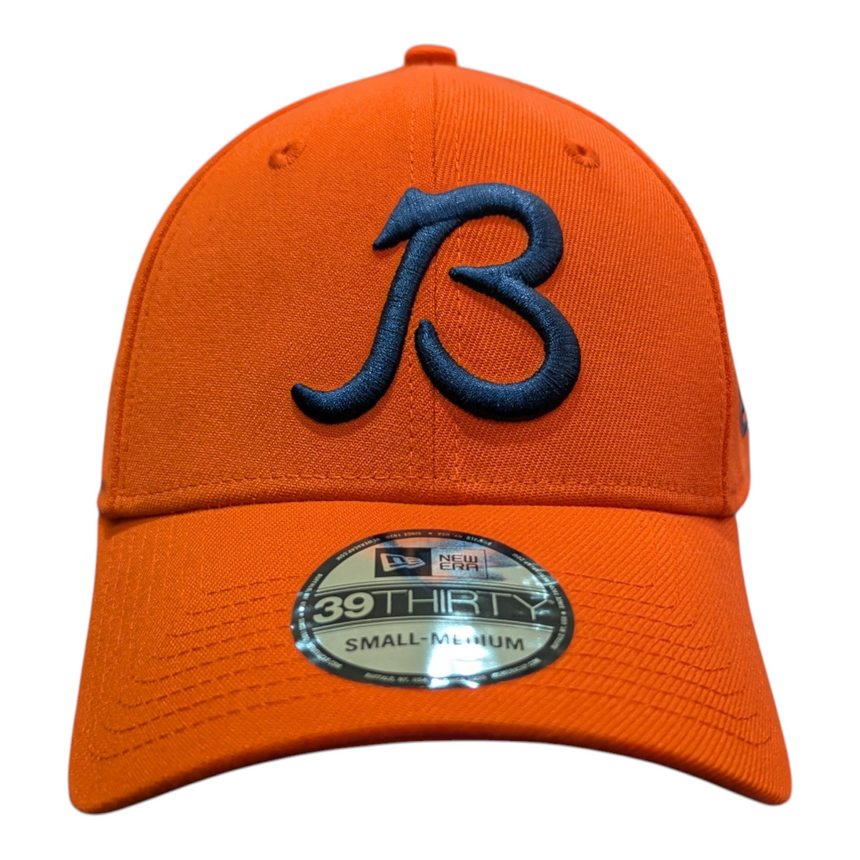 Chicago Bears New Era Orange B Gridiron 39THIRTY Flex Hat - Pro Jersey Sports