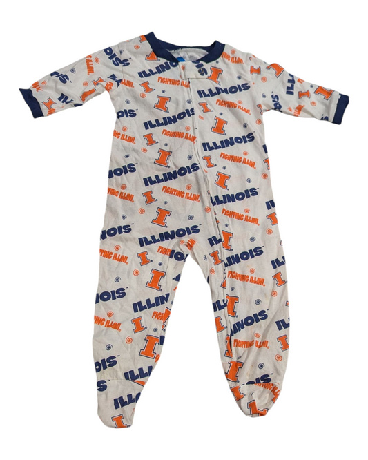 Infant Illinois Fighting Illini White Coverall - Pro Jersey Sports