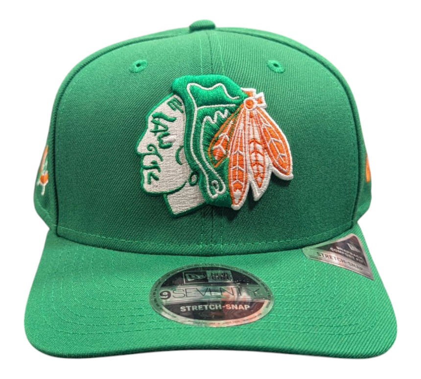 Chicago Blackhawks New Era NHL Kelly Green 9SEVENTY Adjustable Hat - Pro Jersey Sports