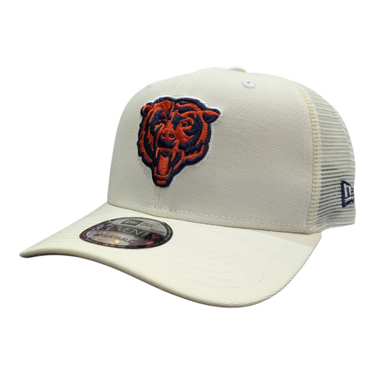 Chicago Bears New Era Cream 9SEVENTY Trucker Adjustable Hat - Pro Jersey Sports