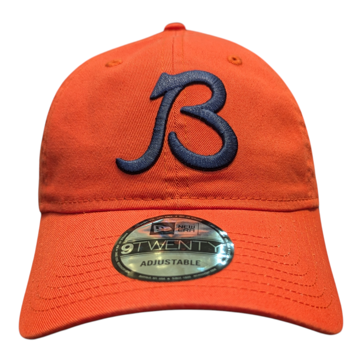 Chicago Bears New Era B Logo Orange 9TWENTY Adjustable Hat