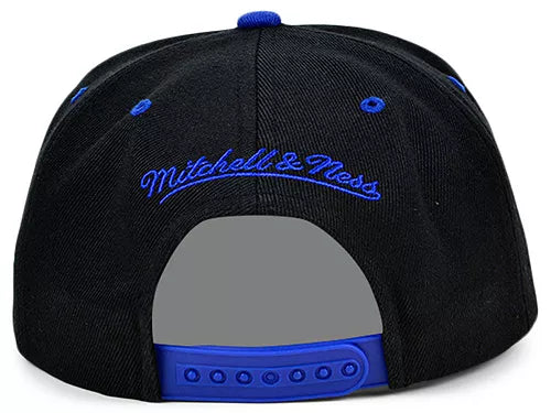 Men's Los Angeles Lakers NBA 2 Tone Black/Blue Royalty Mitchell & Ness Snapback Hat
