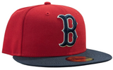 Boston Red Sox Cooperstown Collection 1975 New Era Classics 2 Tone Scarlet/Red 59FIFTY Fitted Hat - Pro Jersey Sports
