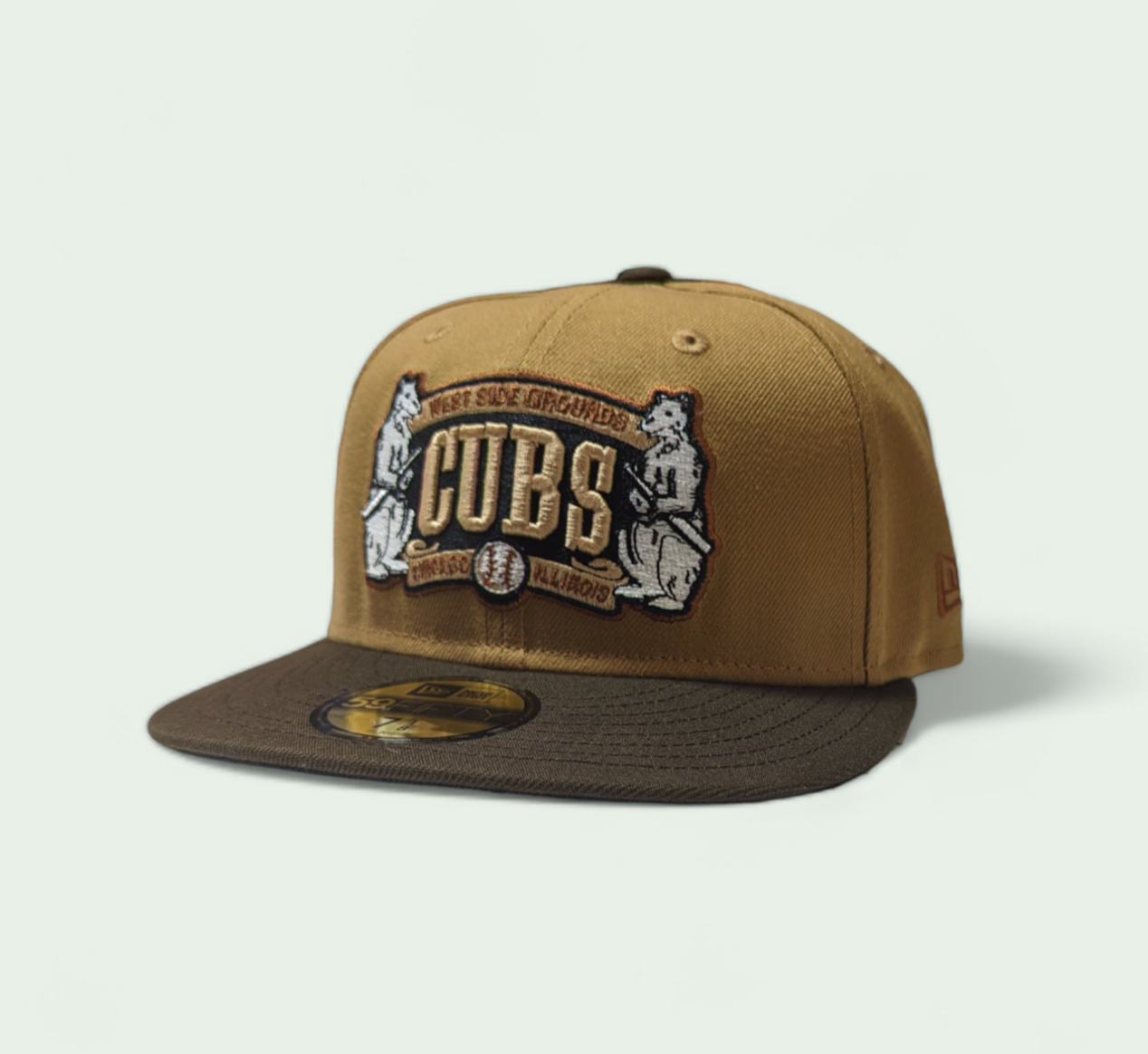 Chicago Cubs New Era West Side Grounds Wheat/Walnut 59FIFTY Fitted Hat