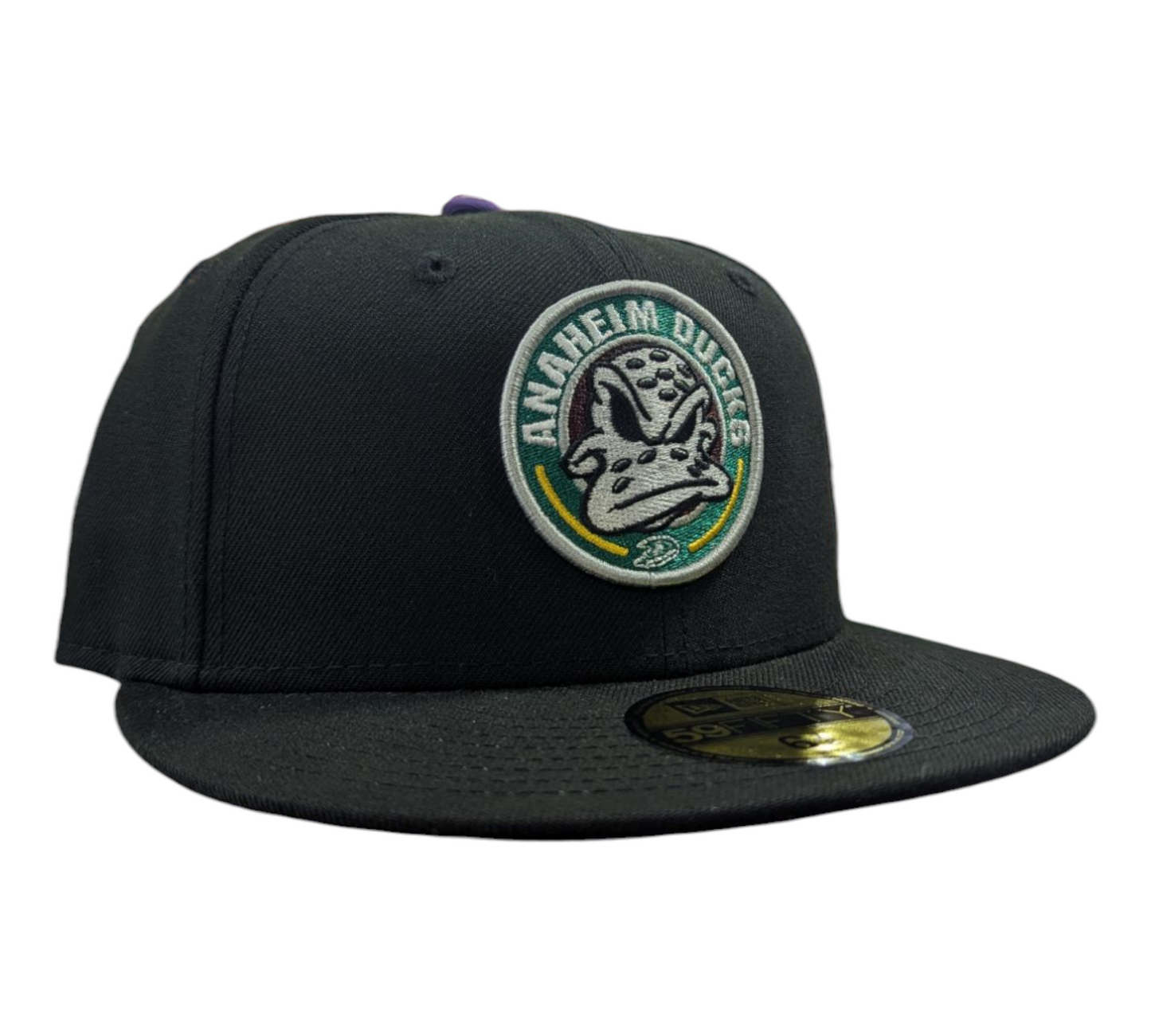 Anaheim Mighty Ducks New Era Black Wild Wing 59FIFTY Fitted Hat - Pro Jersey Sports