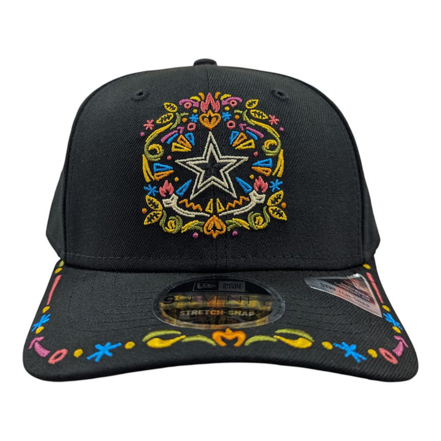 Men's Dallas Cowboys New Era Black Hasta La Muerte 25 9SEVENTY Adjustable Hat - Pro Jersey Sports