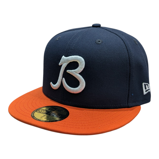 Chicago Bears 2 Tone Navy/Orange Coach New Era 59FIFTY Fitted Hat