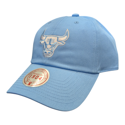 Chicago Bulls Mitchell & Ness NBA Blue Gleam Pro Strapback Hat - Pro Jersey Sports