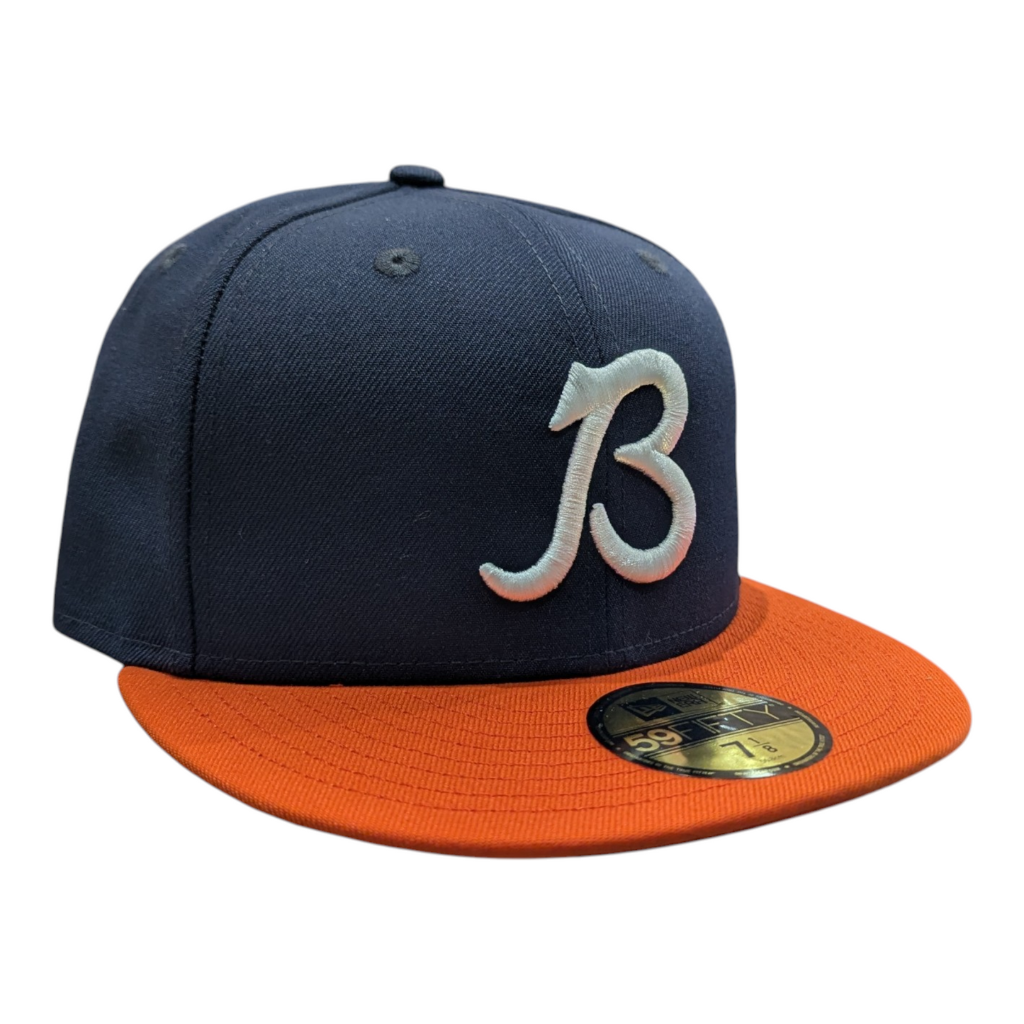 Chicago Bears 2 Tone Navy/Orange Coach New Era 59FIFTY Fitted Hat